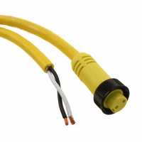 7/8" 2 Female Sockets to Wire Leads Polyvinyl Chloride (PVC) 6.00' (1.83m)