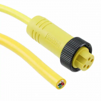 7/8" A 4 Female Sockets to Wire Leads Polyvinyl Chloride (PVC) 6.56' (2.00m)