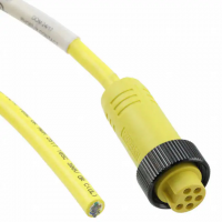 7/8" A 6 Female Sockets to Wire Leads Polyvinyl Chloride (PVC) 6.56' (2.00m)