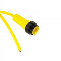 7/8" 4 Male Pins to Wire Leads Thermoplastic Elastomer (TPE) 9.84' (3.00m)