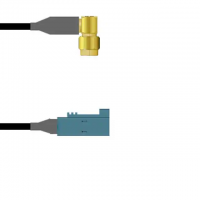 SMA Plug, Right Angle Male to Fakra III (Gen 3.0) Jack RG-58