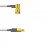 SMA Plug, Right Angle Male to MCX Plug RG-178
