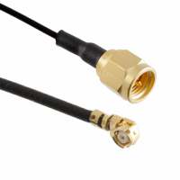 SMA Plug Male to U.FL (UMCC) Plug, Right Angle 1.37mm OD Coaxial Cable