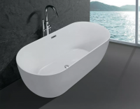 Freestanding bathtub 8007-1 model 66.93'' L   29.53'' W  23.23'' H-Acrylic ,Round Soaking tub