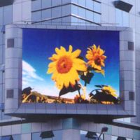 OUTDOOR FULL COLOR LED DISPLAY fixed in the building