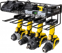2- TIER Power Tool Organizer and Storage Rack - Perfect for Storaging Your Power Drill and Heavy Duty Tools with Ease!