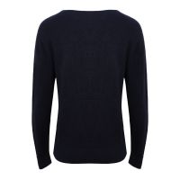 OEM Spring Autumn Lightweight Loose V Neck Long Sleeve Ribbed Lady Inner Wear Basic Knit Pullover Women Wool Sweater