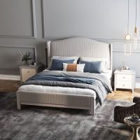 Wood And Upholstered Bed 2030#