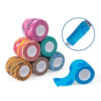 Disposable Self Adhesive Bandage Wrap Self Adhering Non Woven Cohesive Bandage Rolls Stretch Wrap for Tatoo Machine Handle