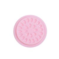 Pink Flower Shaped Lashes Gasket Adhesive Pigment Holder Base,Disposable Plastic Glue Pallet Pad for Eyelash Extensions