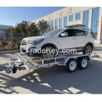 3 Tons Galvanized Car Utility Trailer Hot Sale Semi Trailer Flatbed
