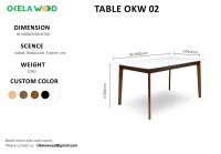 Embrace Contemporary Style with Our Streamlined Rubber Wood Dining Tables