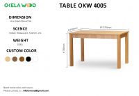 Upgrade Your Dining Space with Our Durable and Stylish Rubber Wood Tables