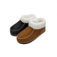 Fashion Faux Fur Lining Casual Microsuede Loafers Moccasins Indoor Slippers For Women Microfiber Moccasin Shoes