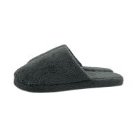Custom Comfortable Soft Solid Color Fiber Slippers Non Slip Simple Men's Indoor Slippers