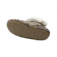 High quality Stylish pearl decoration Spring cotton Soft Slip-on Non-slip Casual Breathable Fabric Home Indoor Slippers