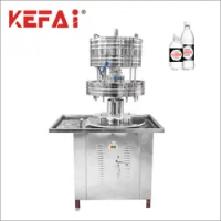 KEFAI 2023 hot sale High quality new design small semi-automatic 12-head water liquid plastic glass bottle filling machine