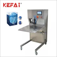 KEFAI automatic small business high quality assurance boxed bag 10L 20L 30L liquid filling machine piston type water filling machine filling machine 