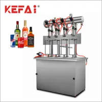 KEFAI 2023 hot sale new carbonated soft drink CO2 mixing and filling machine 4 nozzles soft drink filling machine manufacturer