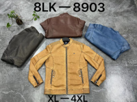 Men's Leather Jacket 8LK-8903#