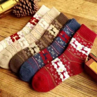 Mid-Tube Socks For Winter Christmas Stocking 