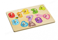 Classic Educational Toy Customized Kids Wood Knob Puzzle With Alphabet Number Wooden Peg Puzzles