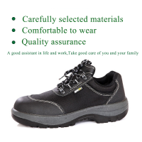 Durable Anti-slip Safety Work Boots For Men, Heavy-duty Labor Protection Shoes, Oil-resistant Impact-resistant Steel Toe Cap, Comfortable Breathable For Construction/industrial Use - Black