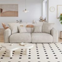 Yimi - Corduroy Sectional Sofa