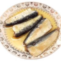 high quality in olive Oil canned sardines manufacturers for sale 125g sardines in tomato sauce or vegetable oil canned fish