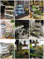 3 Tier Coffee Shop Restaurant Flower Shop Plant Display Rack Home Use