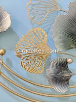 Ginkgo Leaf Metal Wall Art Decor