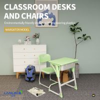 School Classroom, Single, Double Combination Desks & Chairs