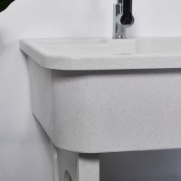 Joco Artificial Quartz Stone Laundry Sink Set,model:80ss