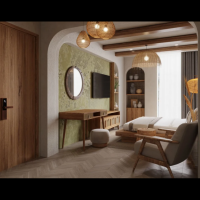 Promotion Modern Student Apartment Customized Hotel Luxury Bedroom Set Bespoke High-end Resort Furniture