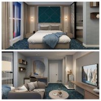 Five Star Hotel Modern High-quality marriott Room Furniture Set OEM Bedroom Furniture