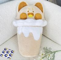 Du Du Meow Milk Tea Ice Cream Throw Pillow Dudu Cat Doll