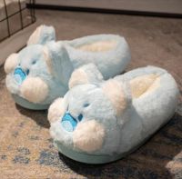 Dudu Cat Winter Cotton Slippers Women's Bag Heel Warm Shoes Indoor Home Fluffy Slippers
