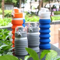 Foldable Silicone Sports Drink Water Bottle Custom Logo Designed Grm Botella De Agua Collapsible Water Bottle