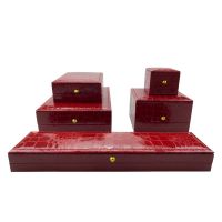 Crocodile Leather Pu Classic Jewelry Box