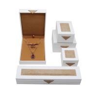 Pu Triangular Patch Jewelry Box