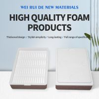 Quality Assurance Foam products, large 7-shaped door strip.Box type packaging container made of foam plastic (multi empty plastic)