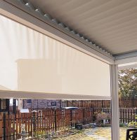 Zip screen Motorized Roll Zip Screen Outdoor Pergola Exterior Electric Awning Shelter Country House Terrace