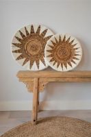 Seagrass Wall Decor Bohemian Decoration Hanger Mix Wall Plate Natural Boho Wicker Wall Hanging Seagrass
