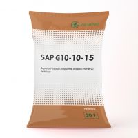 Compound organic-mineral pelleted fertilizer SAP G10-10-15