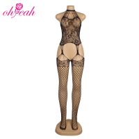 H3504 New Style Adult Women Wholesale Fishnet Bodystocking Halter Strappy Sexy Lingerie