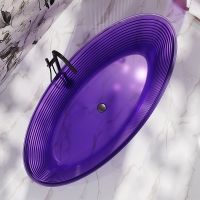 China Luxury Fluted Transparent Tubs Exporter | Monblari