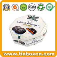 Octagonal decorative cookie tins BR1403