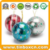 Ball shape decorative tin boxes BRT-1818