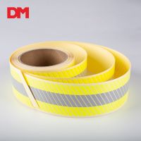 Fluo-yellow/orange Segmented Flame Retardant Warning Tape
