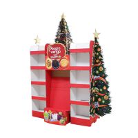Custom Retail Store  Display Rack Christmas&#039;day cardboard display stand Pop display stand